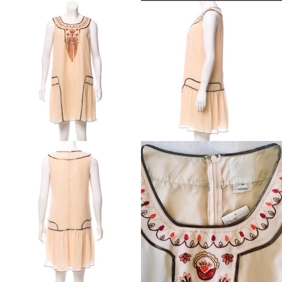 Anna Sui Anthro Embroidered Shift Dress - Picture 7 of 8